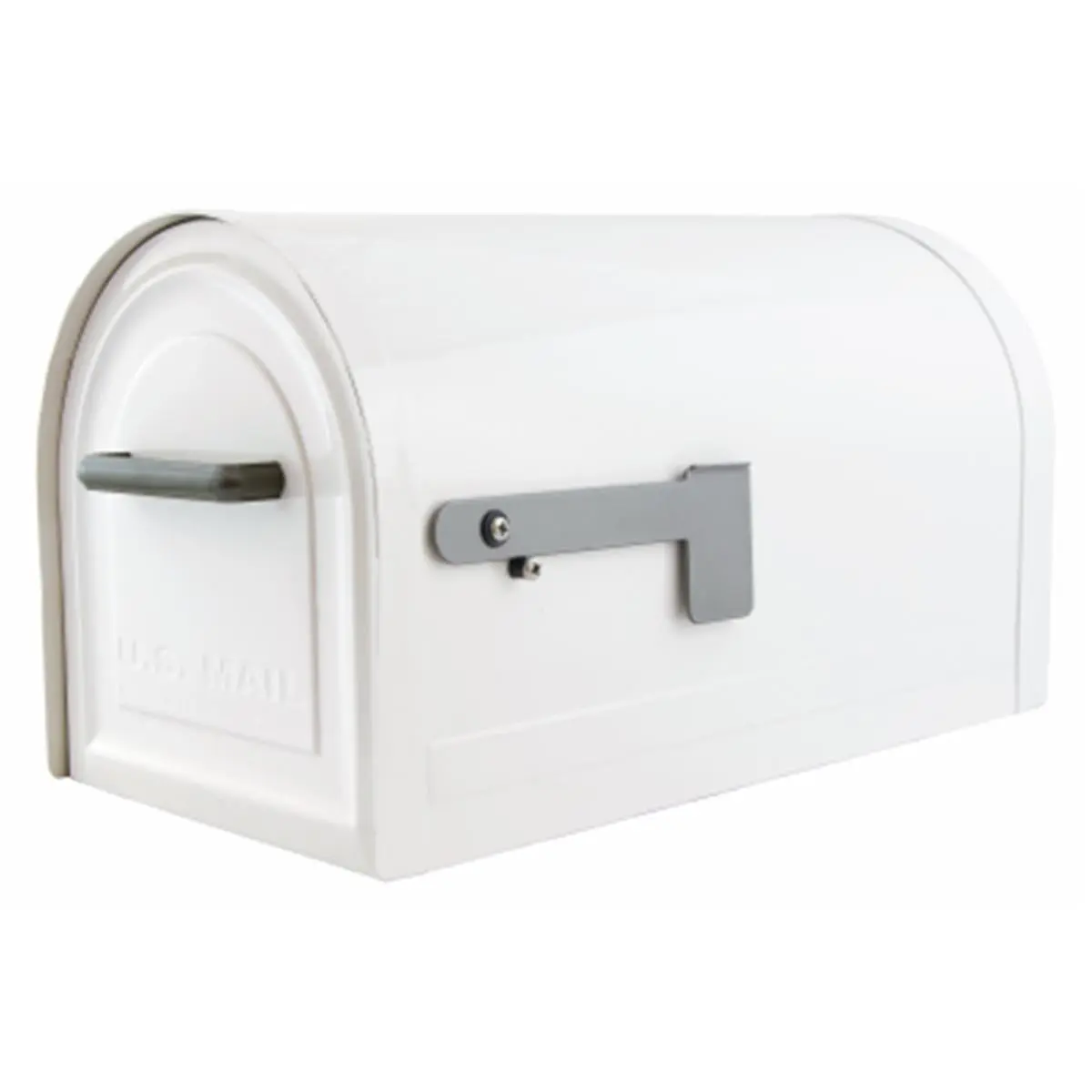 212 MAIN Reliant Locking Mailbox - Decorative, Durable White Galvanized Steel Mailbox with Secure Locking Door for Mail Storage