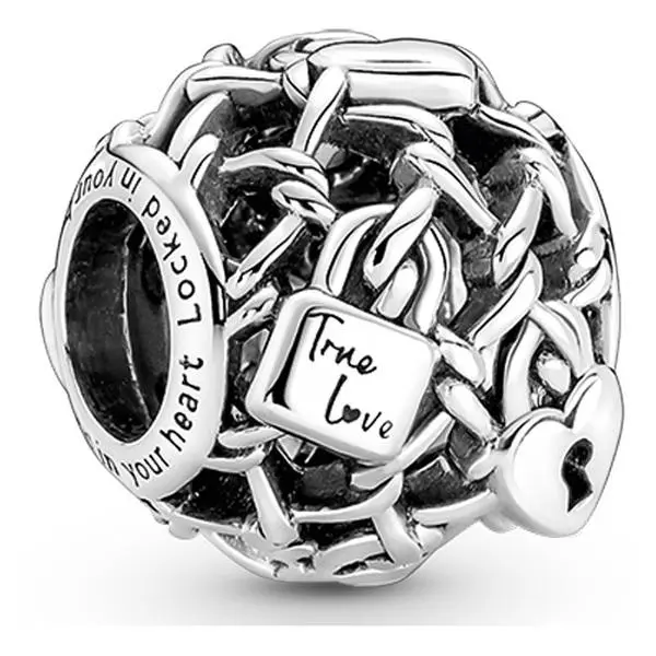Pandora Openwork Chain Link Padlock Charm 790071C00