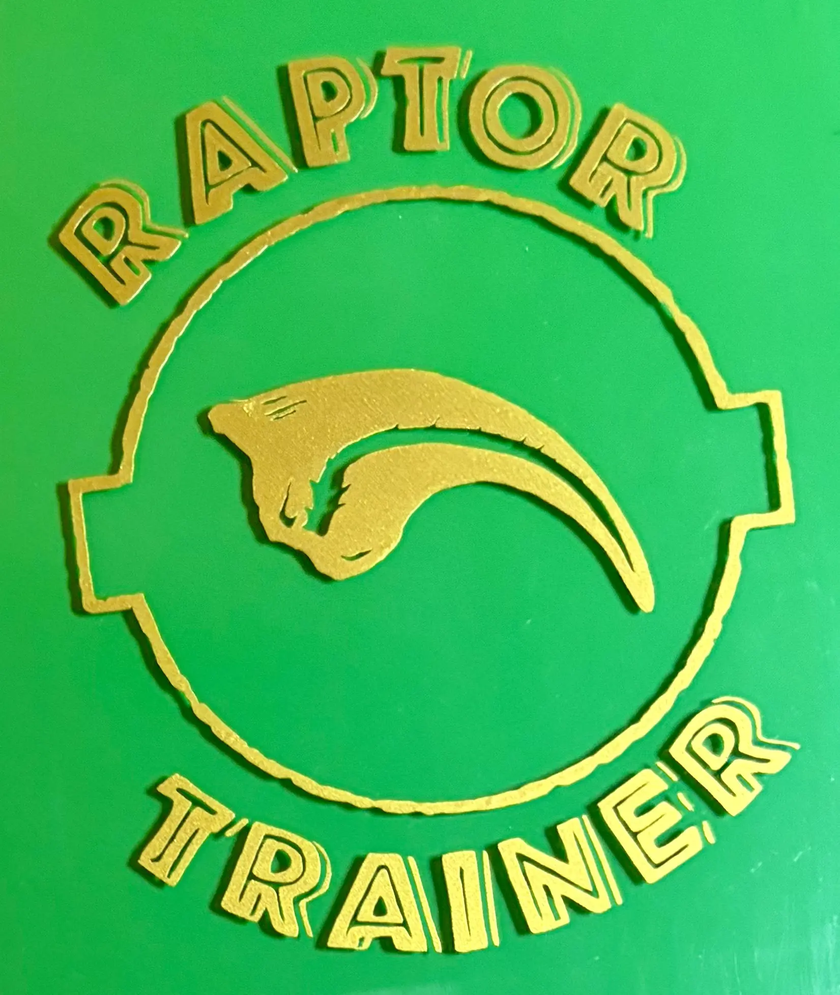 Raptor Traine Decal Dinosaur