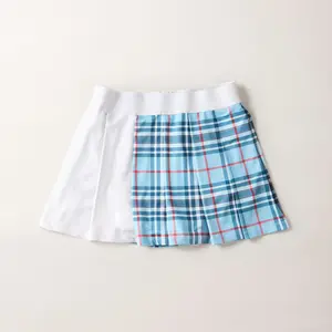 The Aggie Blue Plaid Pleated Skirt