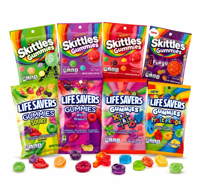 Skittles & Life Savers Fruity Gummy Candy Variety Pack, 8-Count Assortment of Chewy Snacks Skittles & Life Savers Fruity Gummy Candy Variety Pack, 8-Count Assortment of Chewy Snacks