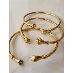 Fist Design Bangle, Fashionable Bangles, Fashionable Stackable Bracelets for Women & Girls, Boho Style Jewelry for Party, Daily Clothing Decor, Trendy Exquisite Jewelry for Gift