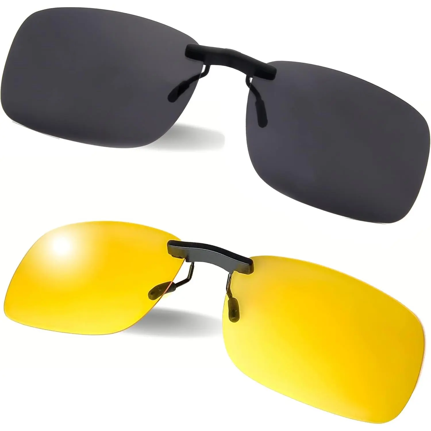 Clip on Polarized Night Vision, Driving Sunglasses UV 400  display picture 1