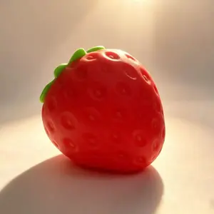 Slow Rising Strawberry Squishy Toy Super Soft TPR Material Stress Relief Buddy Realistic Look for Kids Adults Children's Day Gift Perfect for Relaxation