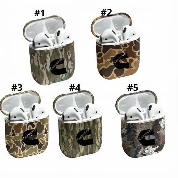 Cumminns Camo AirPods Case, Shockproof Protective Cover for AirPods Gen 1 2 3 4 - Mossy Oak Camouflage, Old School Duck Hunting