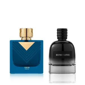 VLONIS 2-Pack Men's Cologne Set — AMOR Parfum + ROME LOVE | Long Lasting Designer-Inspired Fragrance Bundle 3.4oz Each