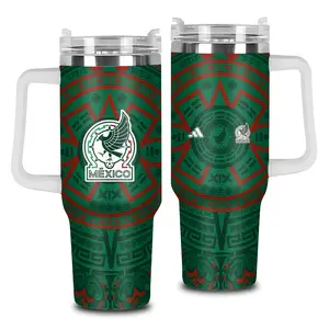 [Bar] World Cup 2026 40oz Tumbler High-Quality Insulated Tumbler, Football Fan Style Tumbler With Handle, Soccer Lover Gift Tumbler, Tumbler designed for car & everyday use, Leakproof Travel Mug.
