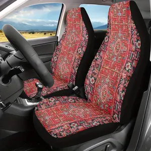 Ethnic Retro Pattern Car Seat Covers Set, 2pcs Universal Fit for Cars, Suvs & Trucks, Stylish Protective Cover for Men & Women Drivers