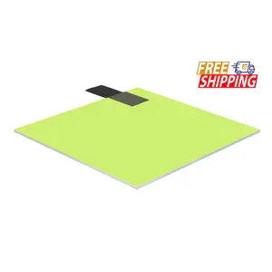 Acrylic Sheet - Green Fluorescent - 1/4 inch thick