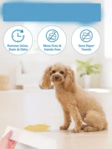 Pet Pee Quick-Absorb Sheets - 50 Counts Disposable Absorb Pee Sheets for Cats Dogs,Pee Sheet for Dog,Double-Sided Absorbent Urine Sheets,Dog Pee Quick Drying Sheets,Quick Drying Cloth for Liquid