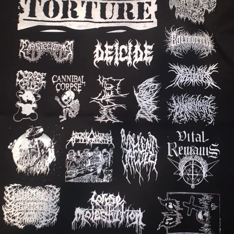 Brutal death metal patches sheet diy decoration