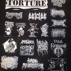 Brutal death metal patches sheet diy decoration