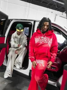 2025 European and American street style hooded winter tracksuit for men and women