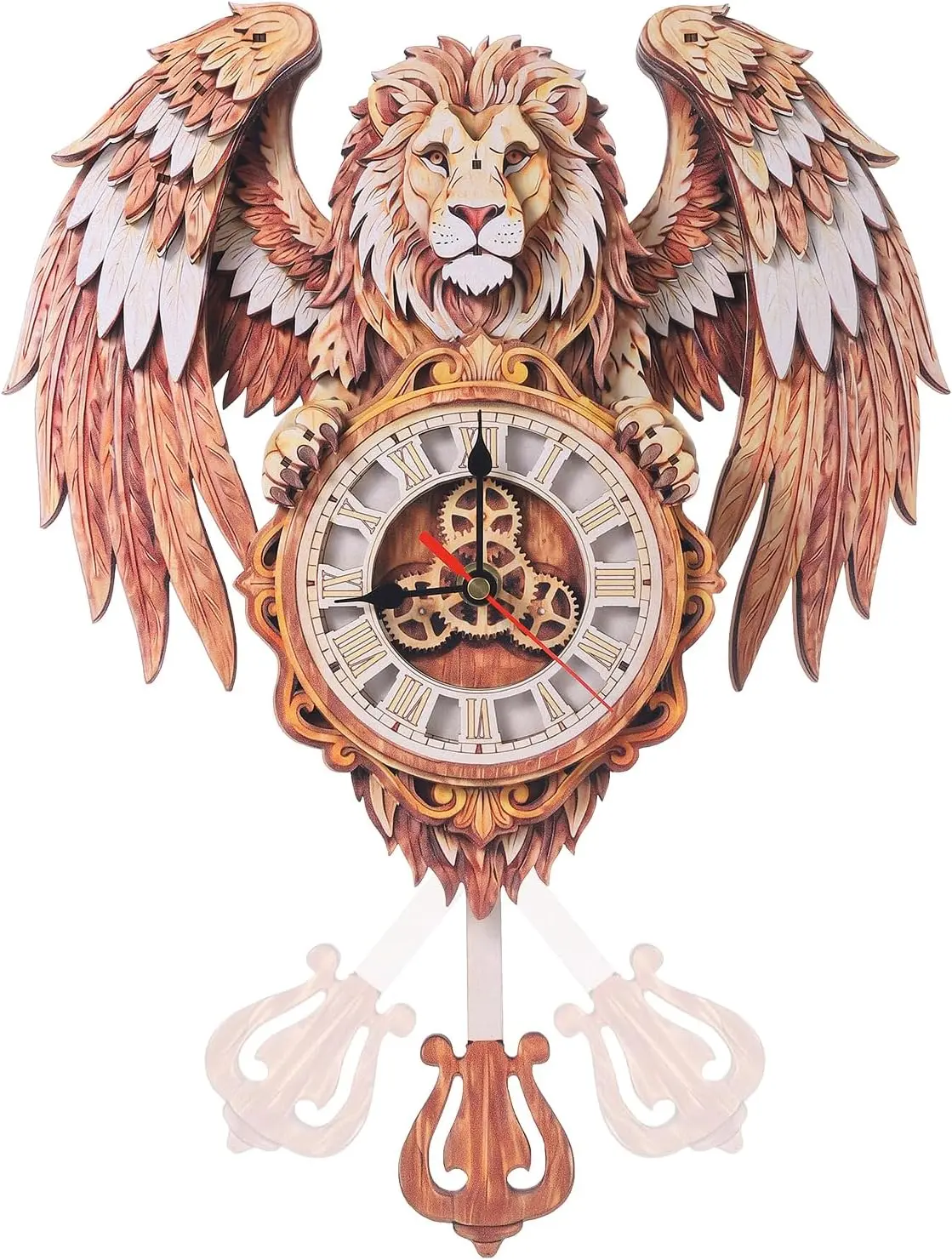 3D Puzzles for Adults Lion Clock Crafts for Adults Wooden Puzzles