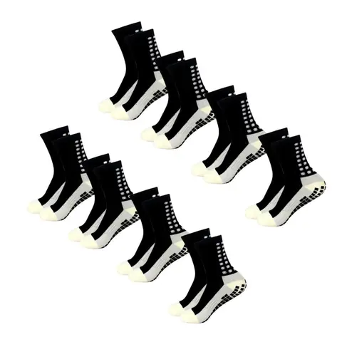 8 Pairs Compression Socks Football Socks Anti-slip Breathable Socks - Anti-slip Football Grips - Suitable for Football, Suitable for Basketball, Running, Hiking, Yoga Pilates