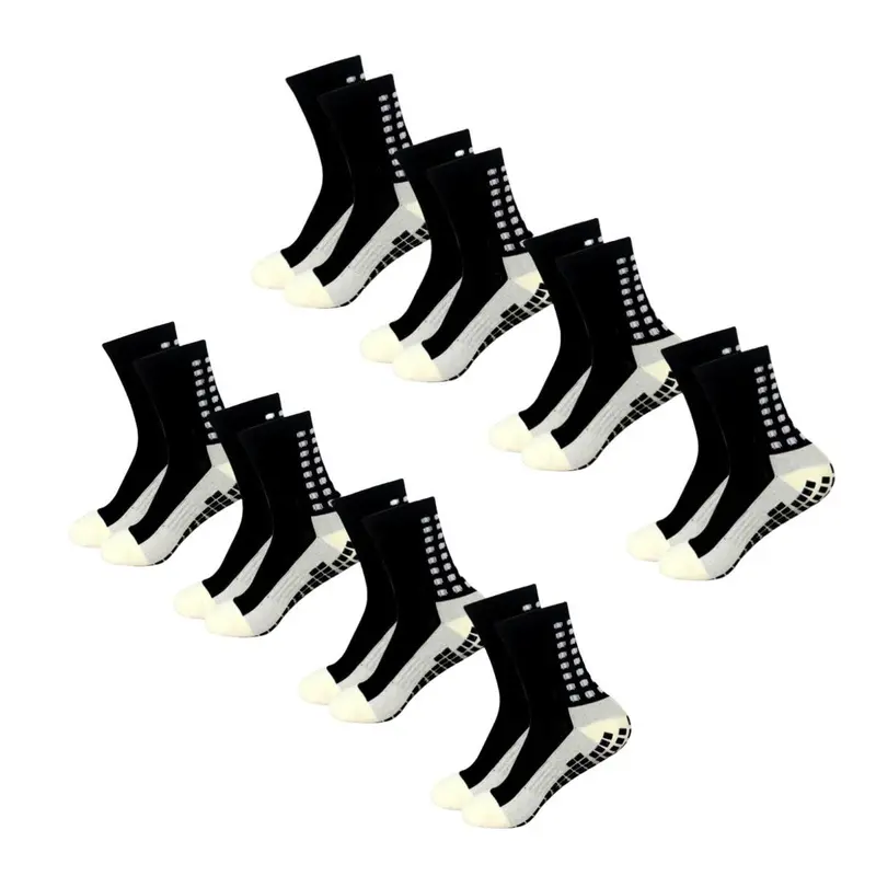 8 Pairs Compression Socks Football Socks Anti-slip Breathable Socks - Anti-slip Football Grips - Suitable for Football, Suitable for Basketball, Running, Hiking, Yoga Pilates
