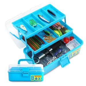 Pro 3-Layer FishingTackle Box Kit with Accessories Set,Including Saltwater and Freshwater Lures,Tools,Spacious Storage,All-in-One Bass Fishing Gear Set & Gift for Men(339pcs Fishing Tackle Box)
