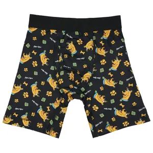 Scooby-Doo Boxer Briefs Men's Ruh-Roh Paw Print Bone Underwear