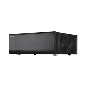 212 MAIN Silver Stone GD10B Grandia Series Aluminum ATX Mid Tower Computer Case - 362mm, Lockable Door, Cooling Fans, Supports Micro-ATX/SSI-CEB, Ideal for Home Office Setup