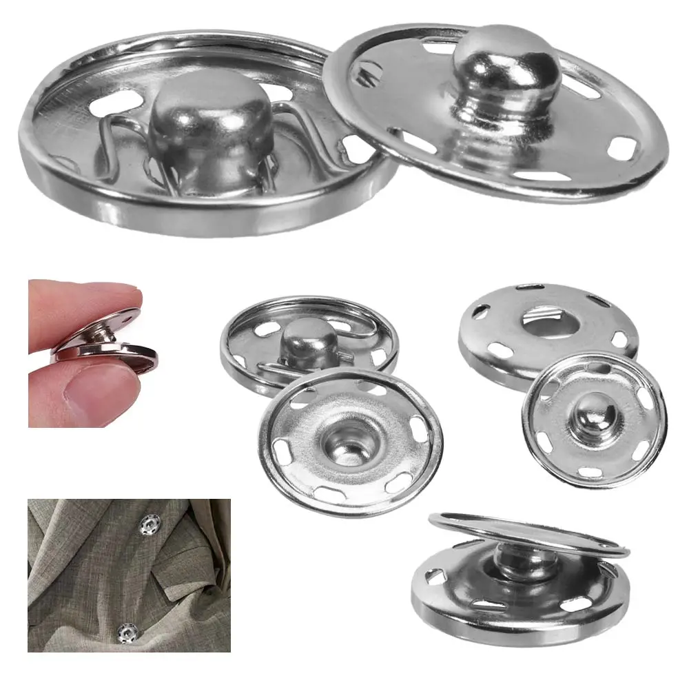 50 Sets Sew-on Snap Buttons,3/4" 20mm Metal Snaps Fasteners Press Studs Buttons for Sewing Clothing,Halloween Christmas Party Gifts,DIY Craftsmanship,Hand Tools Kits summerwins