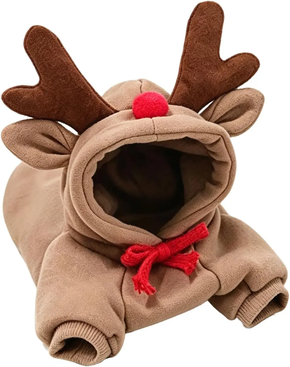 Pet Clothes Dogs Hoodie Sweatshirt -Pet Christmas outfits  Elk Fruit Shape Cold Weather Clothes Costume Outfit for Puppy Cats Small MediumDog