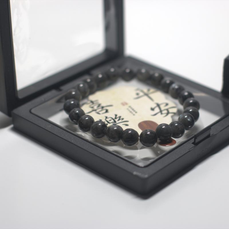 Chic Black Stone Bead Bracelet - a Bohemian-Inspired Accessory, Great for Couples, an Ideal Present for Any Event, Suitable for Everyday Use | Adorable Bracelet | Genuine Stone Bracelet