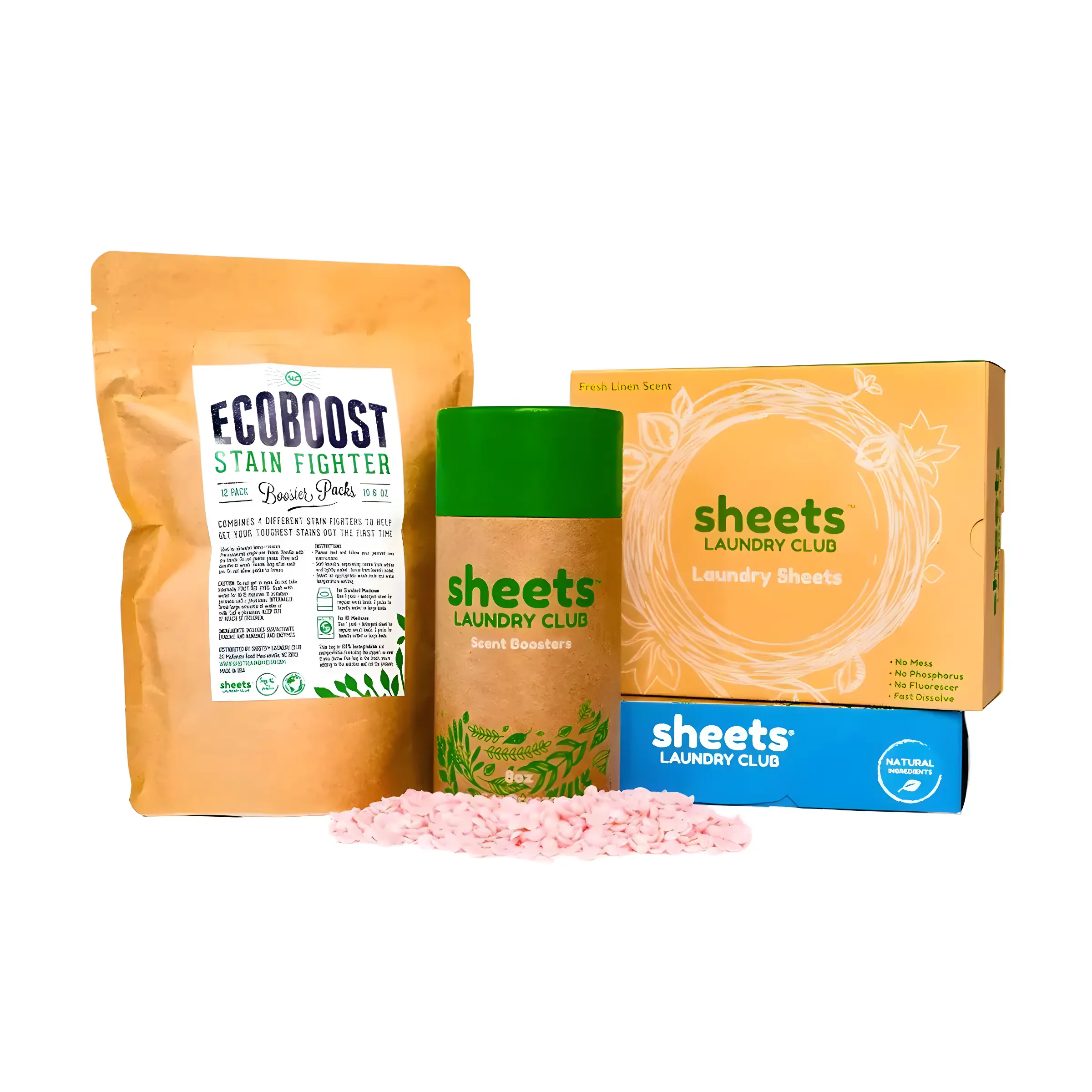 Complete Laundry Essentials Kit – Eco Friendly Detergent Sheets, Stain Remover & Scent Booster Complete Laundry Essentials Kit – Eco Friendly Detergent Sheets, Stain Remover & Scent Booster