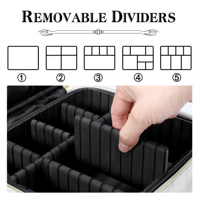 Small Travel Makeup Bag Travel Train Case and Light Mini Travel Make up for Women Train Case Cosmetic Organizer 3 Adjustable Brightness Toiletry Bag Portable Artist Storage Valentine's Day gift