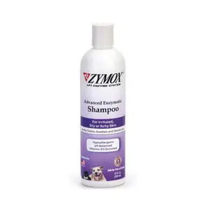Zymox Advanced Oatmeal Bath Shampoo for Cats & Dogs, 12 oz, Pet Grooming Product
