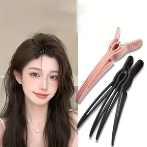 Heatless Root Lifter Comb, Natural Invisible Volume Clips, High Crown Hollow Anti-Slip Bangs Hair Clip, Unisex Fine Soft Casual Hair Brush