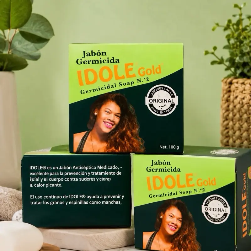 IDOLE Gold Germicidal Soap No. 2 – Cleansing Bar (100 g)