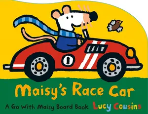 USED-Maisy's Race Car: A Go with Maisy Board Book (a Car-Shaped Board Book about Maisy the Mouse's Racing Adventure for Toddlers) by Cousins, Lucy (Board book)