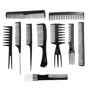 10 Pcs Comb Set for Hair Stylists - Professional Variety Pack with Combs for All Hair Types and Styles