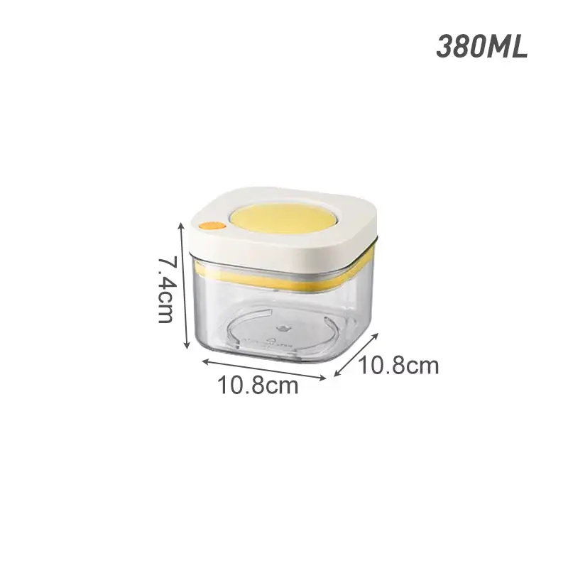 Vacuum Food Storage Box Kitchen Organizer Coffee Bean Preservation Container Grains Storage Jar Transparent Storage Container