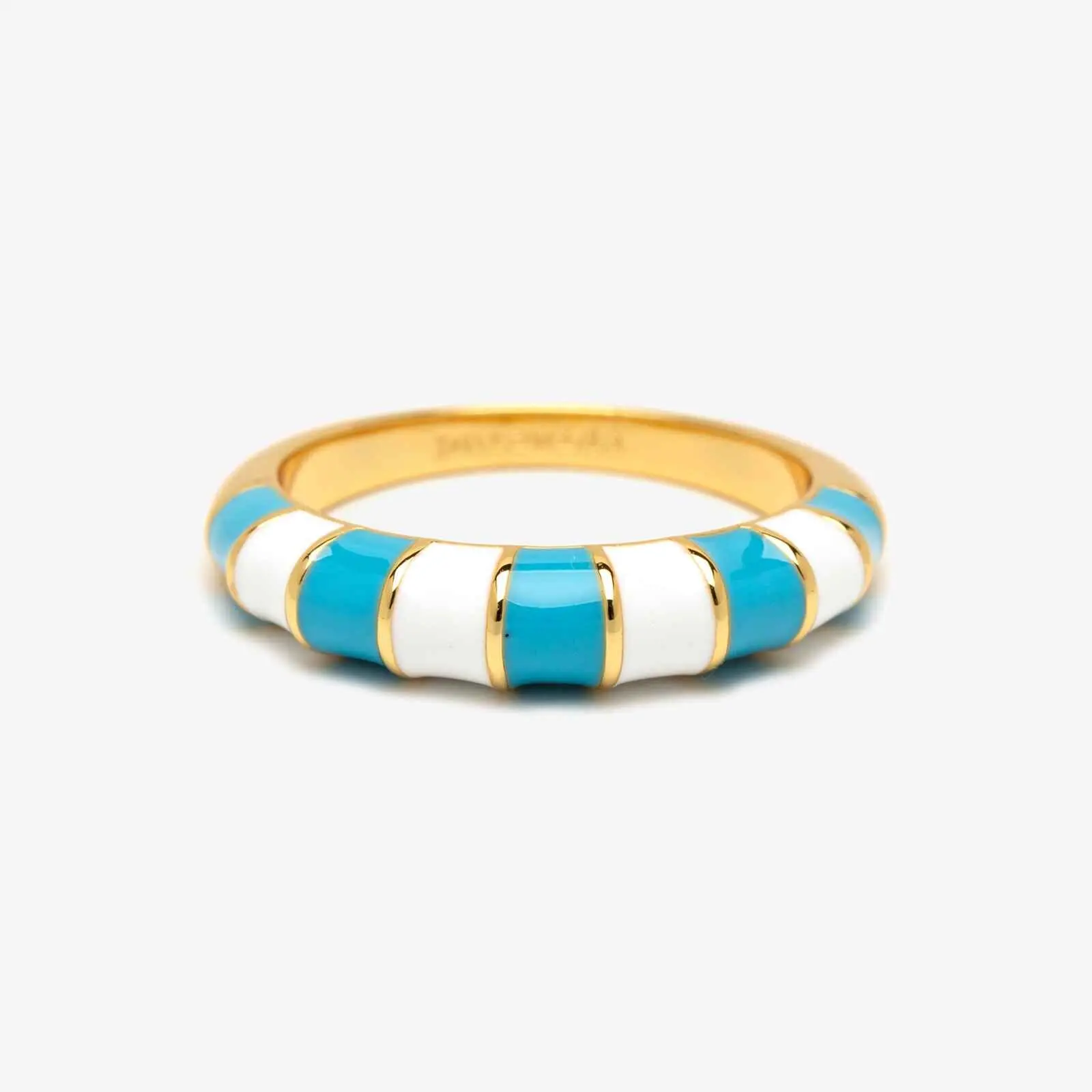 Striped Enamel Gold Ring Striped Enamel Gold Ring