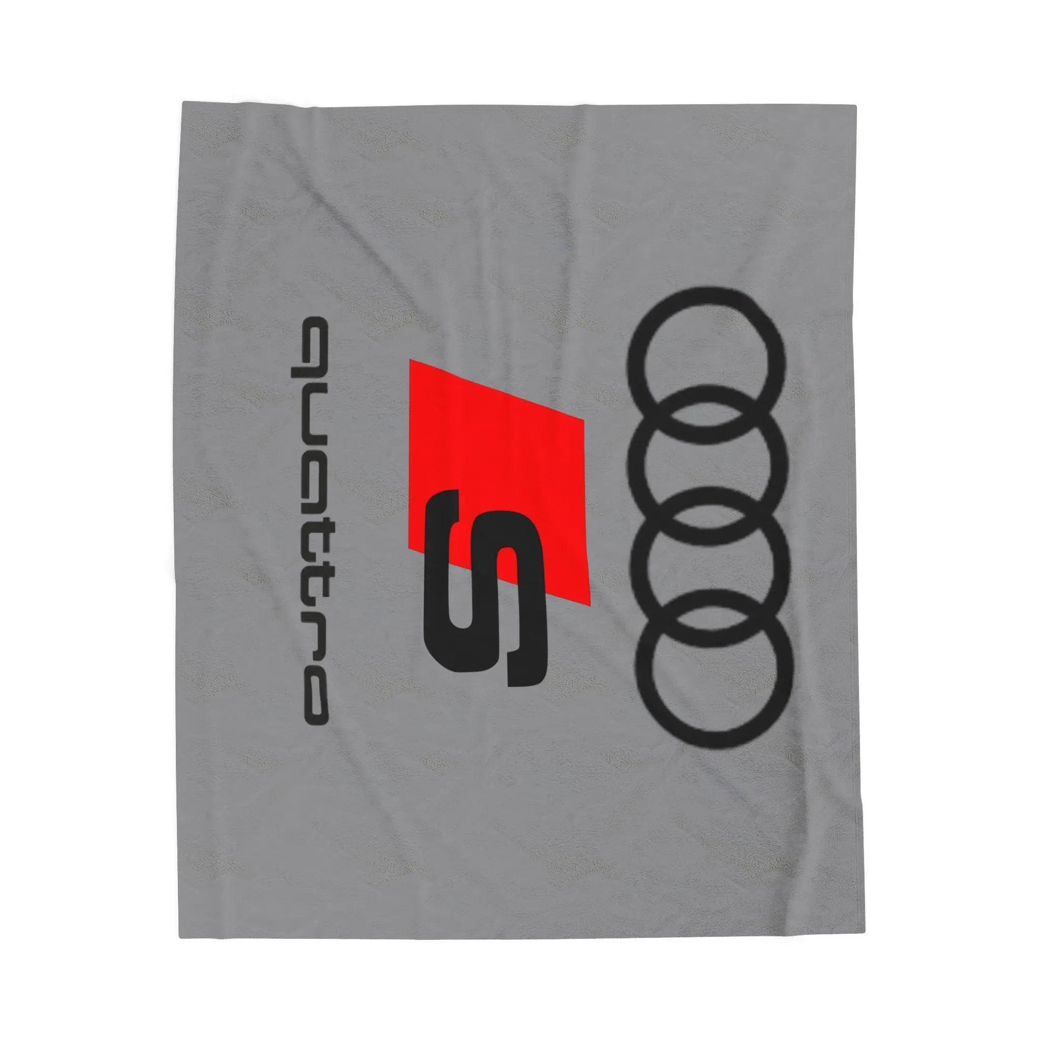 Velveteen Plush Blanket, Audi Performance Blanket, Car Enthusiast Gift, Luxury Auto Throw, Vehicle Lover Home Decor, Automobile Racing Cover
