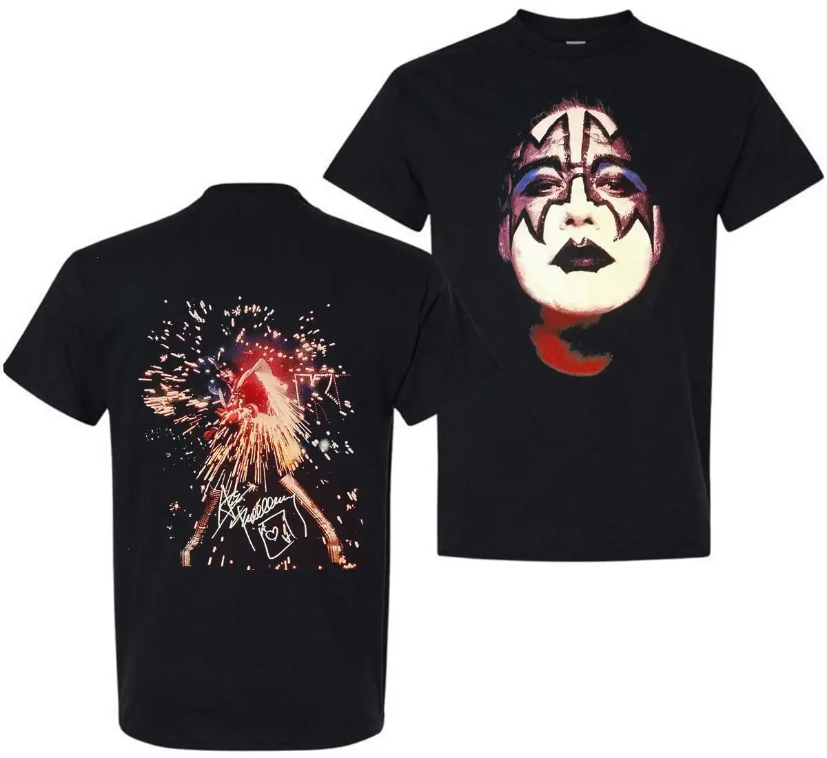 Ace Frehley Memorial 1951-2025 TShirt  Full Face Double Sided Print | The Spaceman Tribute Tee | RIP Rock Legend Shirt Gift for Fans Men Women Tees