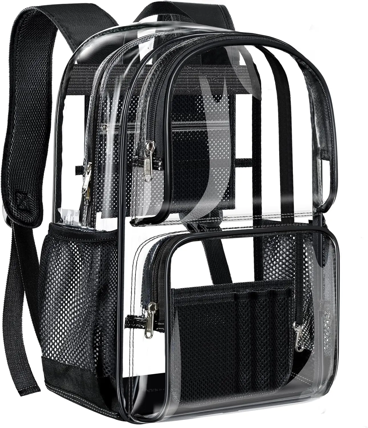 Clear Backpack Heavy Duty Transparent See Through Bag for College Work Travel Security