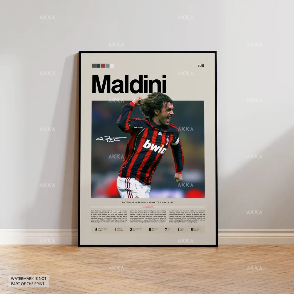 Paolo Maldini - AC Milan poster