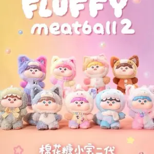Fluffy Meatball Blind Box - Cute Art Toy with Unique Design