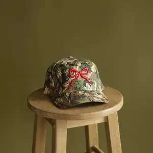 Camo Bow Trucker Hat - Classic Design with Adjustable Fit and Comfortable Fit