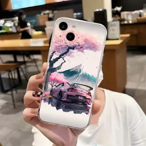 JDM G-GTR Sport Car Phone Case Protector for iPhone 17 Air 16 15 14 13 12mini 11 Pro Max Plus XR XS Transparent Silicone Cover