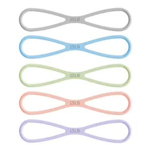 8-Shape Resistance Band Shoulder Opener Beauty Back Elastic Band Home Fitness Women High Elastic Silicone Figure-8 Resistance Rope Resistance Band "advanced" "fashion" "design sense"