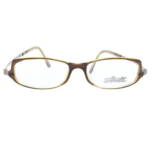 Silhouette SPX 1989 30 6052 Brown Rectangular Austria Eyeglasses -Wo