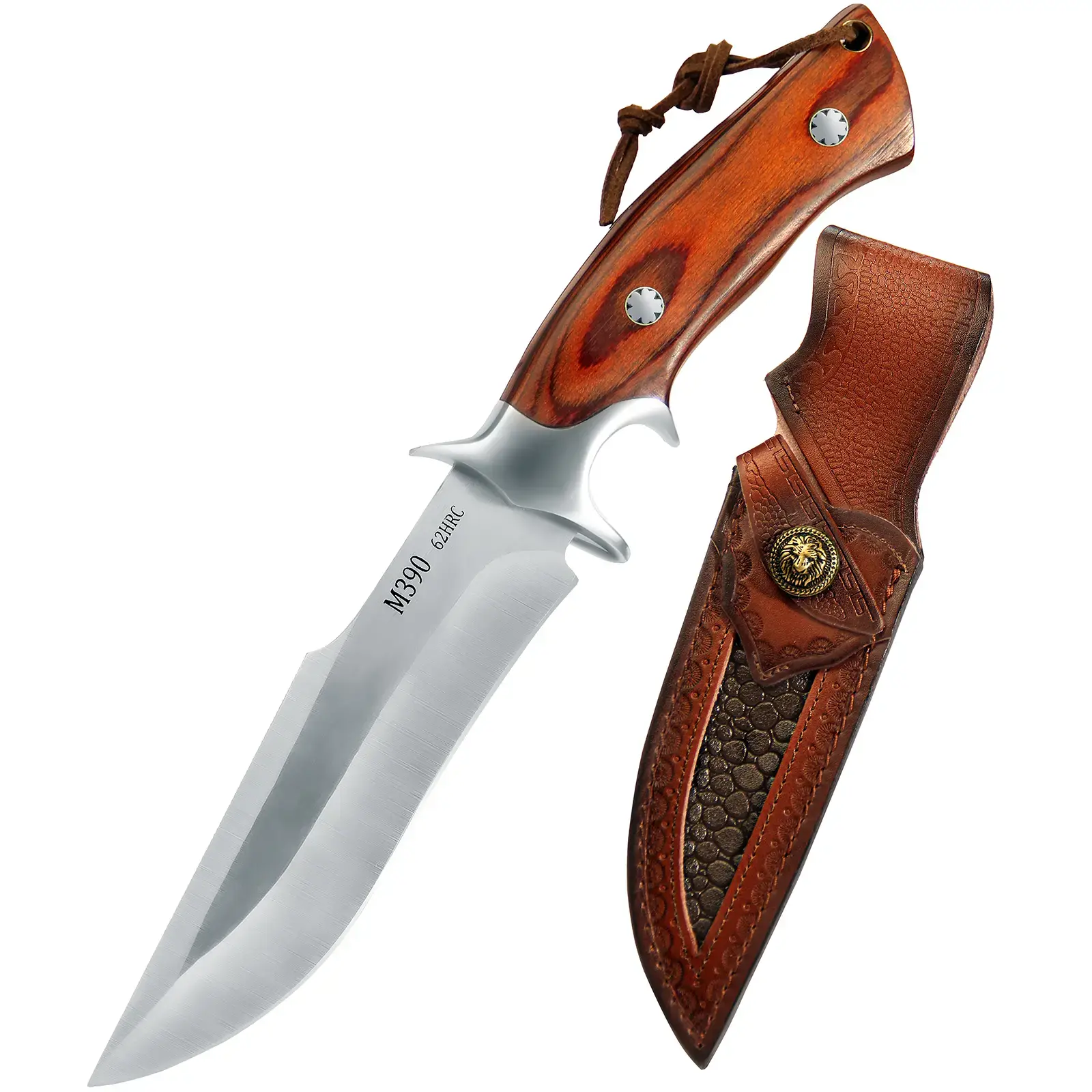 M390 Stainless Steel Kitchen Knife Set with Wooden Handle (with Sheath) — High-End Gift Set.An essential choice for cutting and preparing meat, vegetables, and fruits in the kitchen and dining area.A perfect Father’s Day gift, and an excellent present for