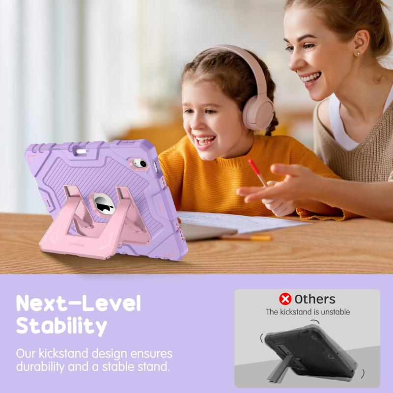 Fintie Kid-Friendly Case for 2025 iPad 11th Gen A16 Chip / iPad 10th Gen, 3-Layer Rugged Protective Case with Built-in Kickstand, Kid iPad Cover