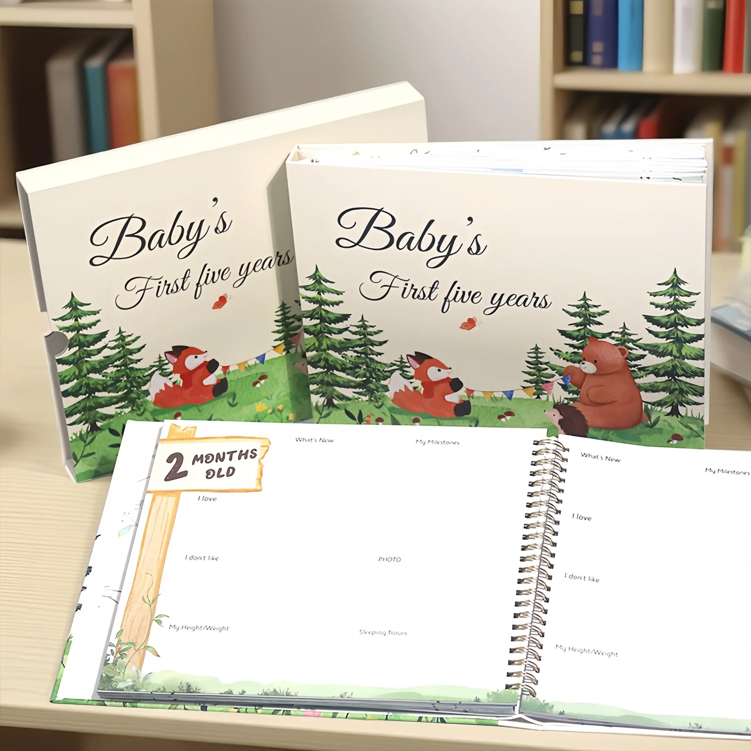 Baby Memory Book Journal for New Parents, Track Baby Milestones & Growth, First Five Years, Perfect Gift for Expecting Moms, Keepsake Diary for Infants