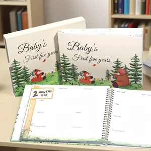 Baby Memory Book Journal for New Parents, Track Baby Milestones & Growth, First Five Years, Perfect Gift for Expecting Moms, Keepsake Diary for Infants