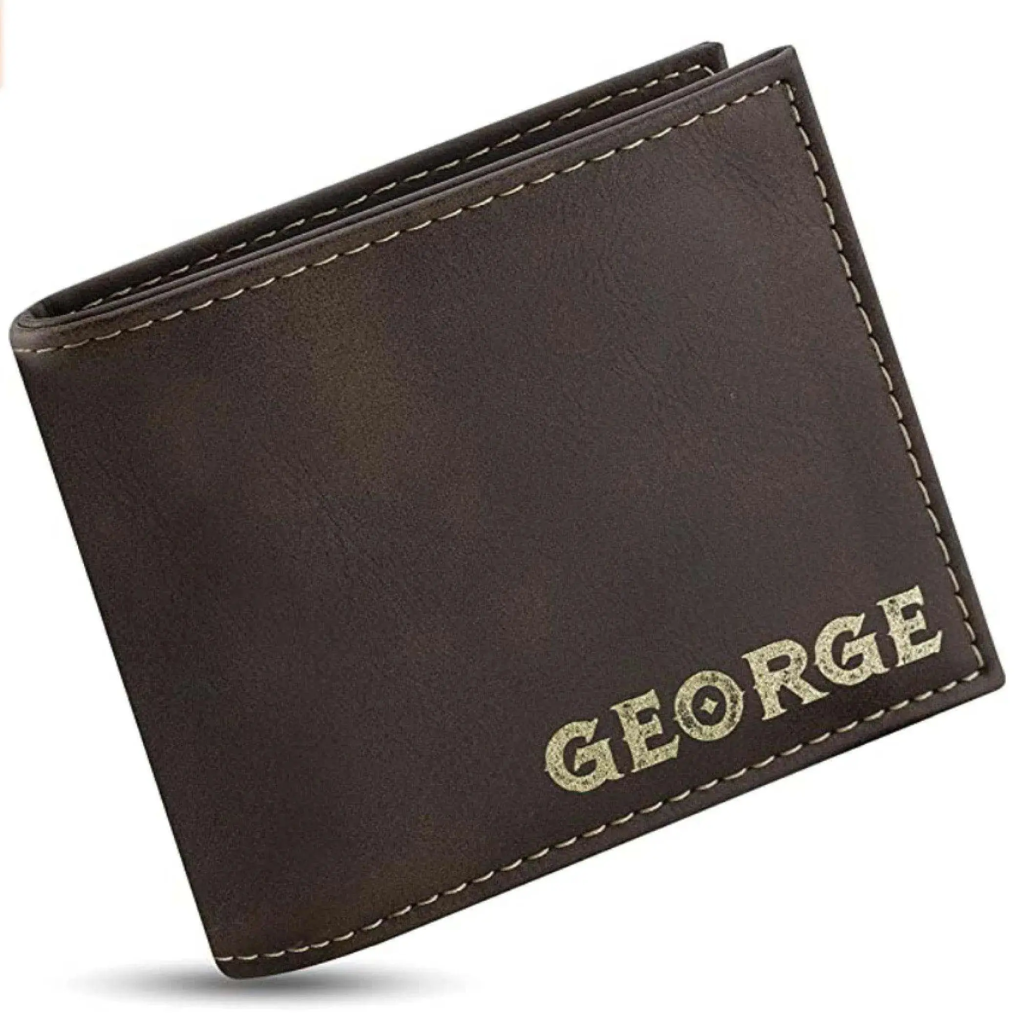 Man's Name Engraved Wallet, Gift for Him