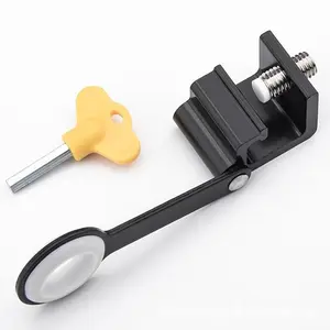 Exterior Casement Window Locks, No-Drill Window Restrictor with Key, Adjustable Secure Aluminum Alloy, Safety Limiter for Kids & Pets
